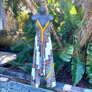 bandanna,  print handkerchief, hem, bohemian dress